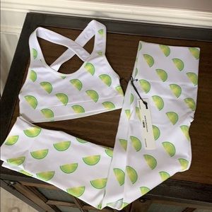 Morgan Stewart Sport Lime Legging Set